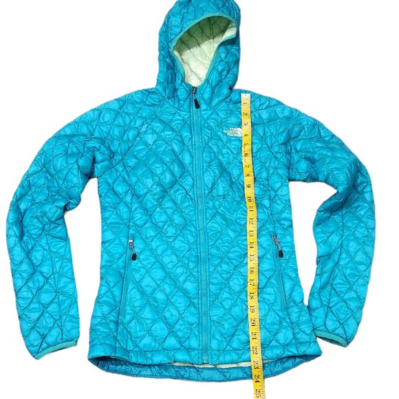 The North Face Thermoball Hoodie Lightweight Teal Full Zip Jacket Size XS - Picture 6 of 10